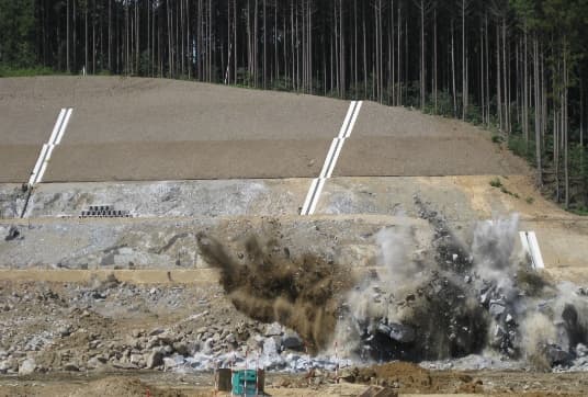 造成工事の発破②